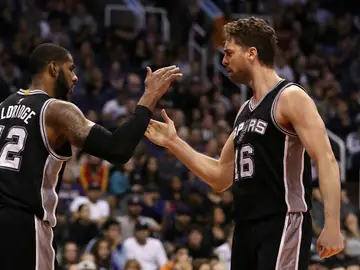 Gasol, con Aldridge Gasol, con Aldridge