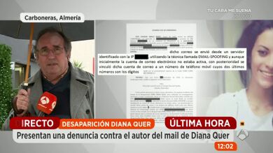Espejo Público accede a la denuncia de SOS Desaparecidos contra Google por no facilitar la identidad del autor del correo firmado por Diana Quer
