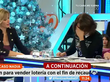 Isabel Gemio emocionada. Isabel Gemio emocionada.