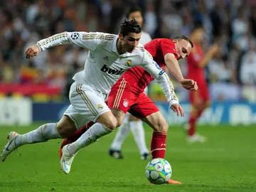 Cristiano y Ribery, en un partido Cristiano y Ribery, en un partido