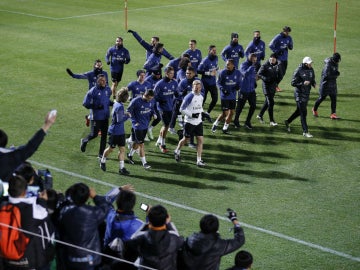 El Real Madrid se entrena en Japón