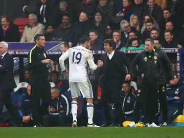 Diego Costa celebrando el gol con Antonio Conte Diego Costa celebrando el gol con Antonio Conte