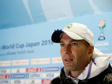 Zidane, en rueda de prensa Zidane, en rueda de prensa