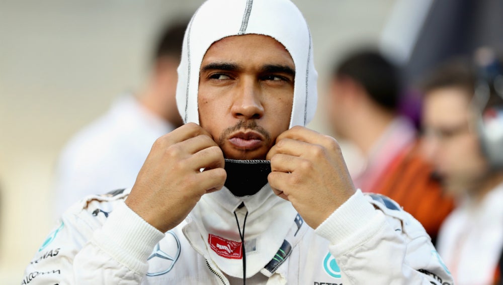 Hamilton, antes de una carrera