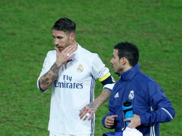 Sergio Ramos, durante la final en Yokohama