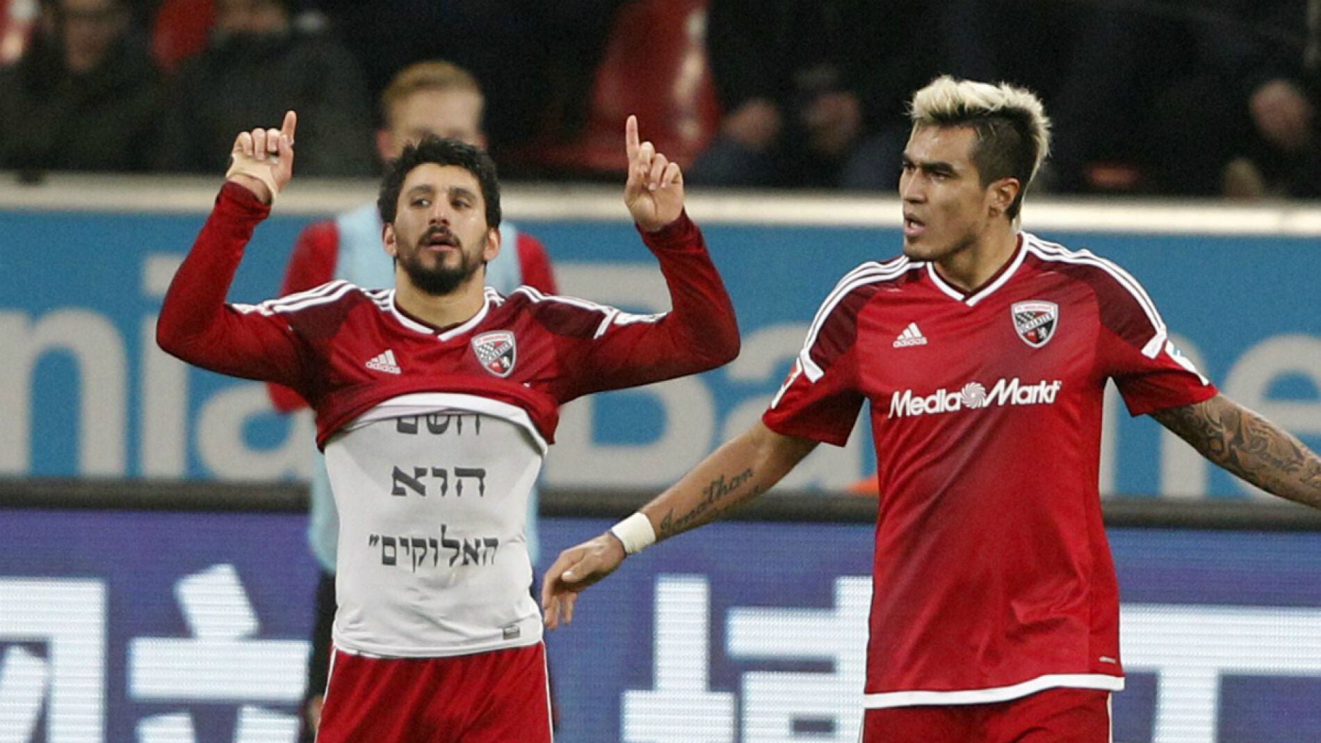 El Ingolstadt celebra un gol