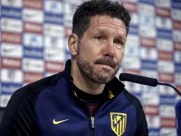 Simeone en rueda de prensa Simeone en rueda de prensa