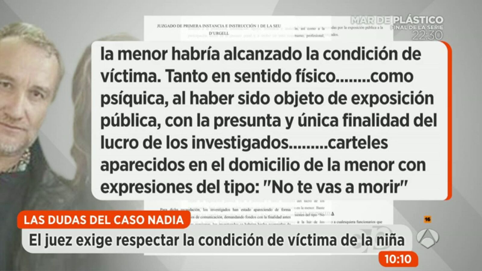 El juez califica a la niña Nadia de 