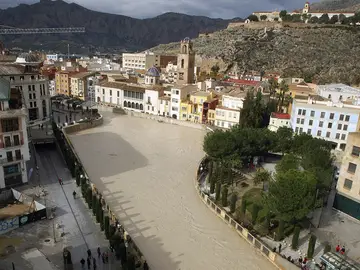 Se desborda el río Segura en varios puntos Se desborda el río Segura en varios puntos