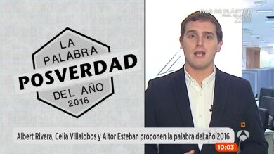 Albert Rivera, Celia Villalobos y Aitor Esteban eligen su 'palabra del año'