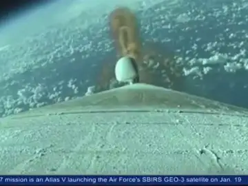Frame 43.342222 de: El cohete Atlas V lanza con éxito un satélite de comunicaciones desde Cabo Cañaveral Frame 43.342222 de: El cohete Atlas V lanza con éxito un satélite de comunicaciones desde Cabo Cañaveral