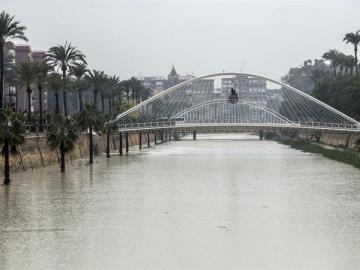 El río Segura a su paso por Murcia