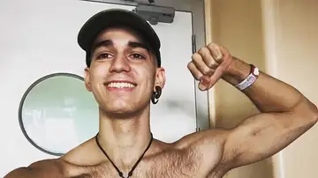 Pablo Ráez cuando recibió el alta tras 38 días hospitalizado Pablo Ráez cuando recibió el alta tras 38 días hospitalizado