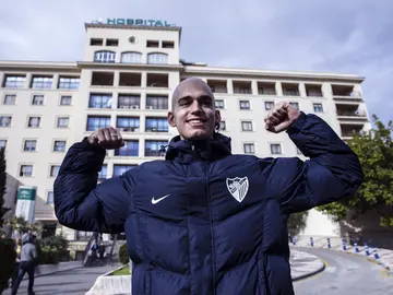 Pablo Ráez, tras salir del hospital Pablo Ráez, tras salir del hospital