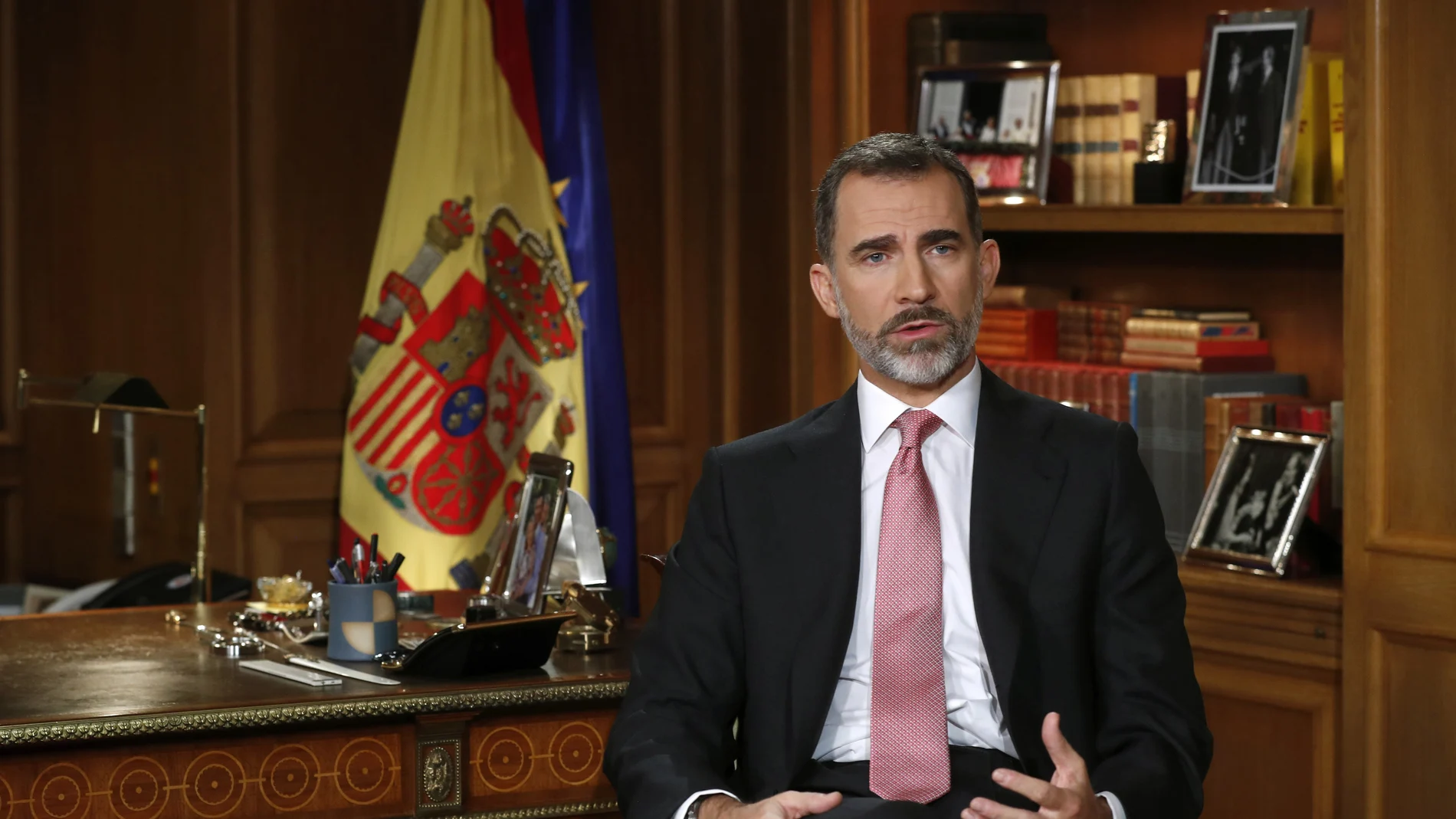 El Rey Felipe VI durante el discurso El Rey Felipe VI durante el discurso