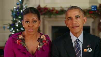 Los Obama recuerdan el valor de la acogida en su último mensaje de Navidad