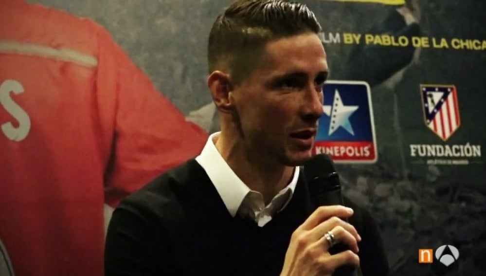 Fernando Torres, en un acto solidario