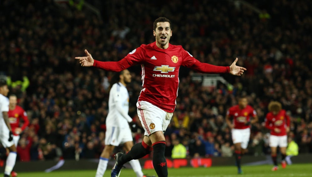 Mkhitaryan celebra su gol ante el Sunderland