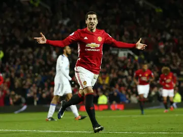 Mkhitaryan celebra su gol ante el Sunderland Mkhitaryan celebra su gol ante el Sunderland