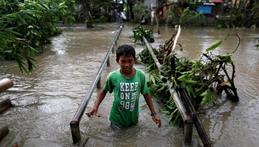 Tifón en Filipinas
