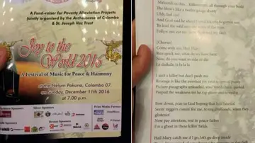 Obsceno cántico en una iglesia de Sri Lanka Obsceno cántico en una iglesia de Sri Lanka