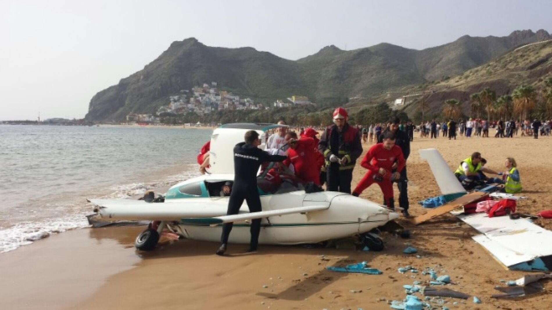 La avioneta estrellada