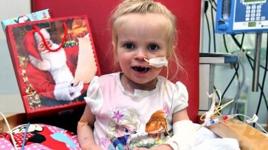 Un nuevo corazón, el mejor regalo de Navidad para una niña de tres años que sufría una enfermedad