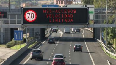 Madrid mantiene este domingo la limitación de velocidad en la M-30 y 