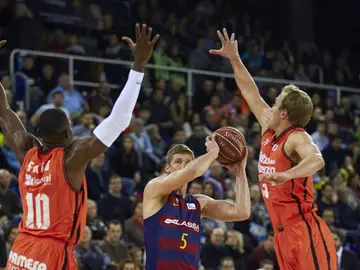Rice, se exhibe en el Palau Blaugrana ante el Valencia Basket Rice, se exhibe en el Palau Blaugrana ante el Valencia Basket