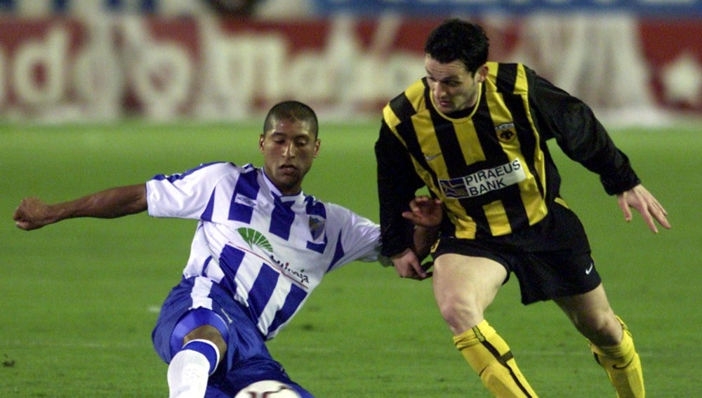 Marcelo Romero, durante un partido con el Málaga