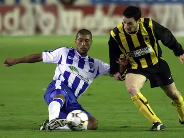 Marcelo Romero, durante un partido con el Málaga Marcelo Romero, durante un partido con el Málaga