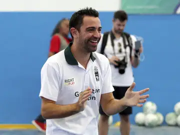 Xavi Hernández, durante un acto Xavi Hernández, durante un acto