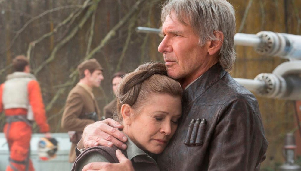 Carrie Fisher y Harrison Ford