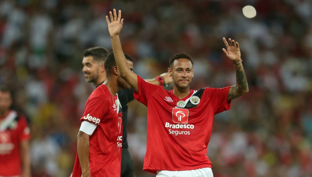 Neymar, en un amistoso