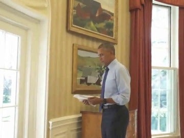 Frame 62.83243 de: Barack Obama muestra un vídeo de la que ha sido su casa durante los últimos ocho años