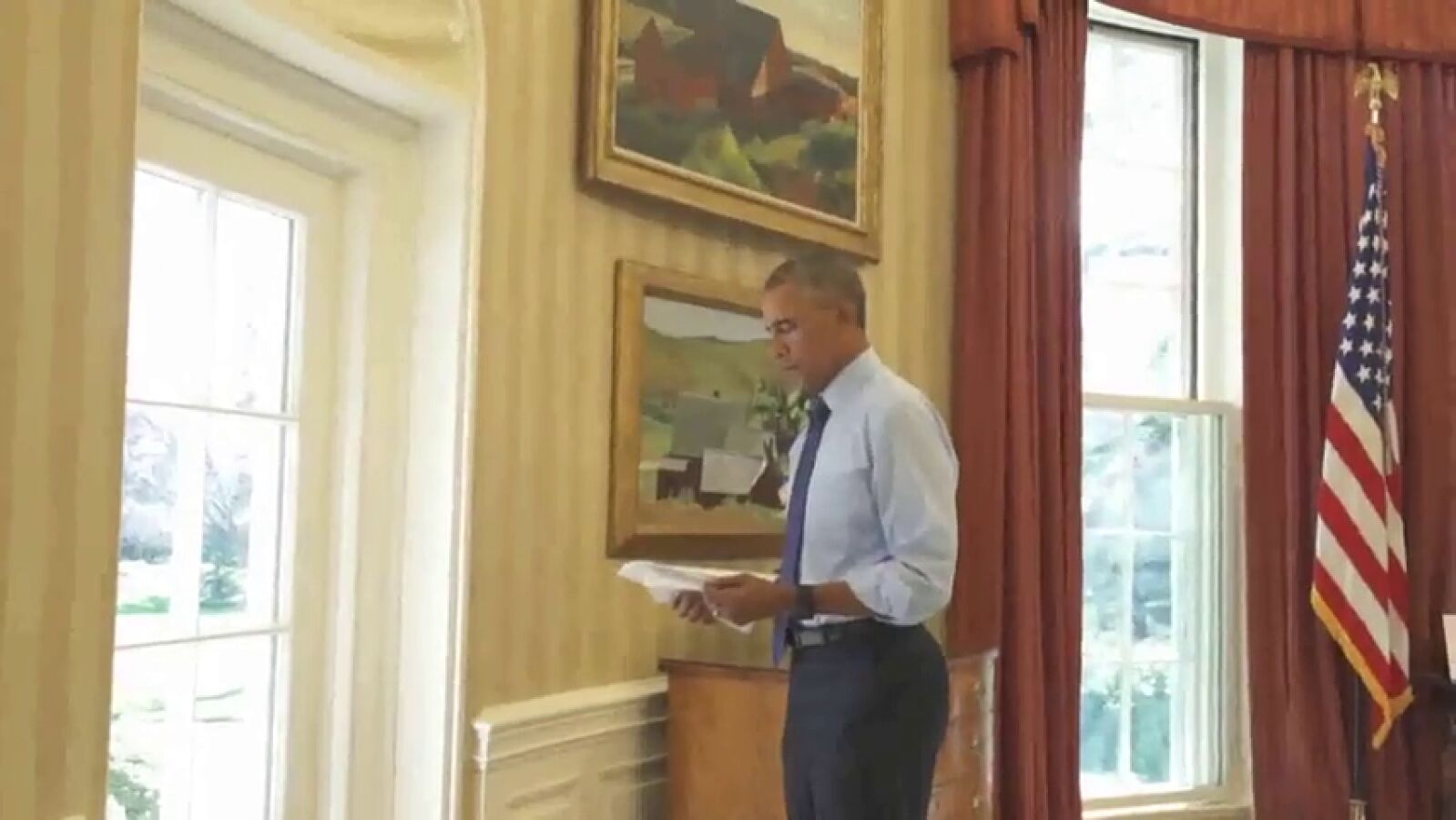 Barack Obama muestra un vídeo de la que ha sido su casa durante los últimos ocho años