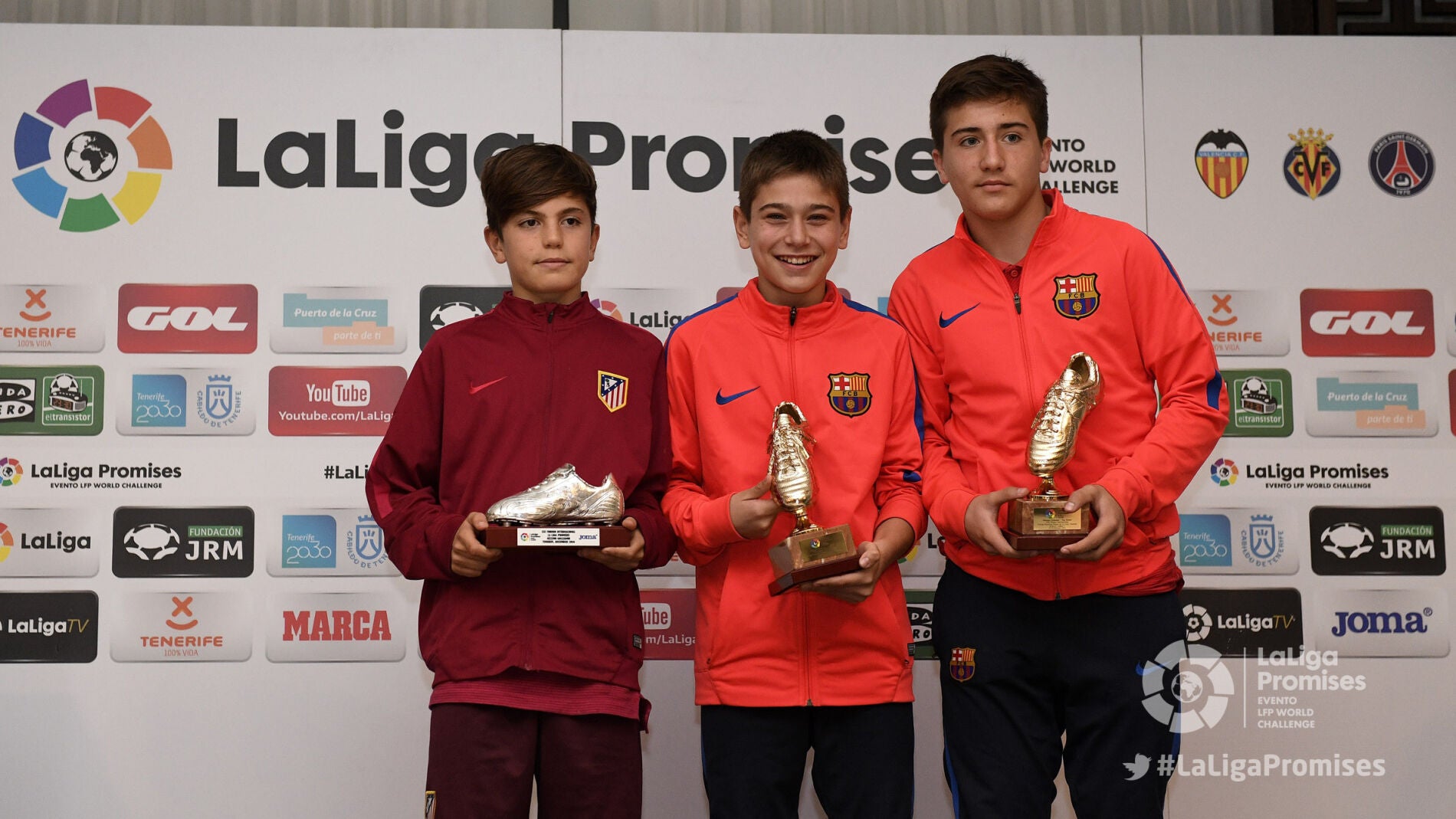 Garnacho, Caravaca y Planas, m&aacute;ximos goleadores de LaLiga Promises