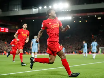 Wijnaldum celebra su gol contra el Manchester City Wijnaldum celebra su gol contra el Manchester City