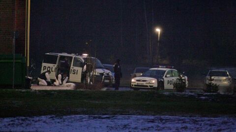 Agentes de polic&iacute;a en Helsinki