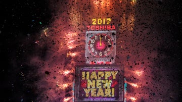 Celebración de Año Nuevo en Times Square, en Nueva York