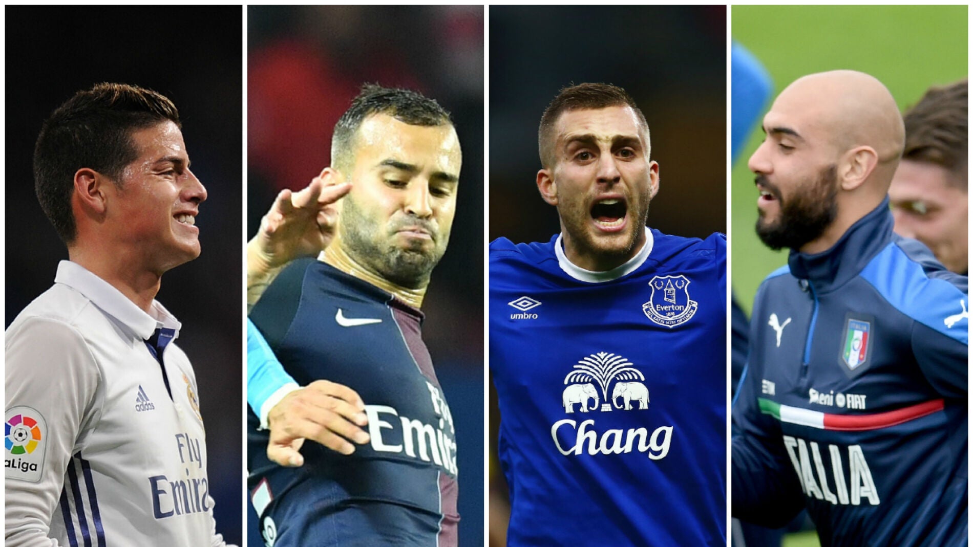 James, Jes&eacute;, Deulofeu y Zaza