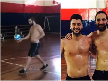 Higuaín, durante sus vacaciones Higuaín, durante sus vacaciones