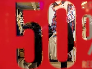 Cartel promocional de rebajas Cartel promocional de rebajas