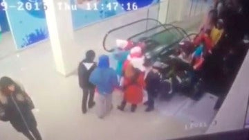 Accidente en unas escaleras mecánicas de Rusia
