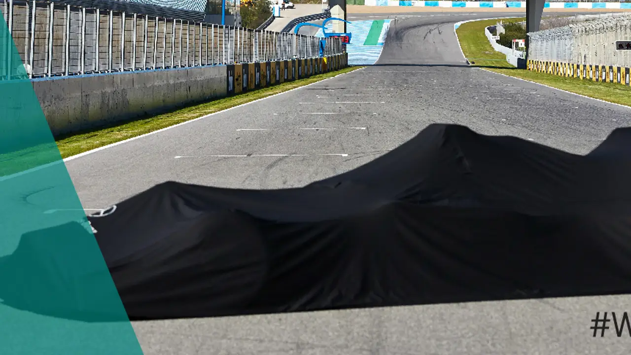 El Mercedes de 2017, bajo la lona