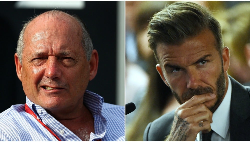 Ron Dennis y David Beckham