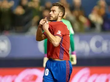 Clerc celebra su gol frente al Valencia en el descuento Clerc celebra su gol frente al Valencia en el descuento