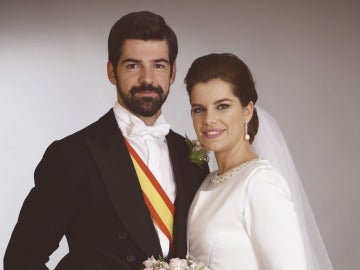 Alonso y Marta, recién casados