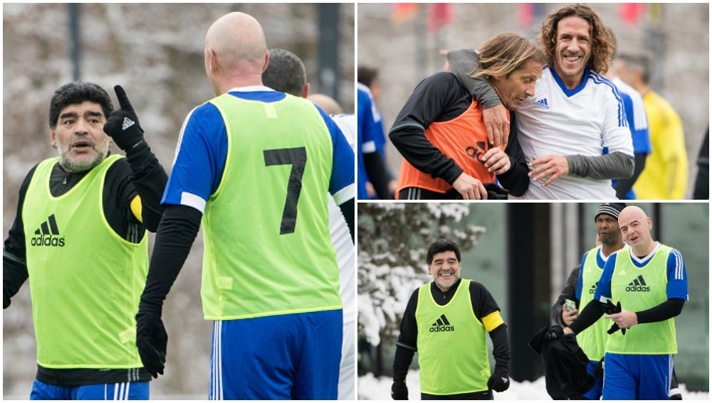 Maradona, Infantino, Puyol o Salgado, en el amistoso antes de 'The Best'
