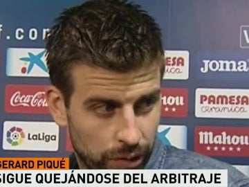 Gerard Piqué, en zona mixta